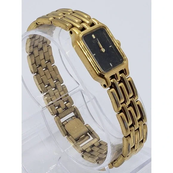 Seiko Vintage model 1N00-5A10 watch Ladies Seiko 1N00-5A10 Quartz Gold Tone Watch New Battery  main image 3